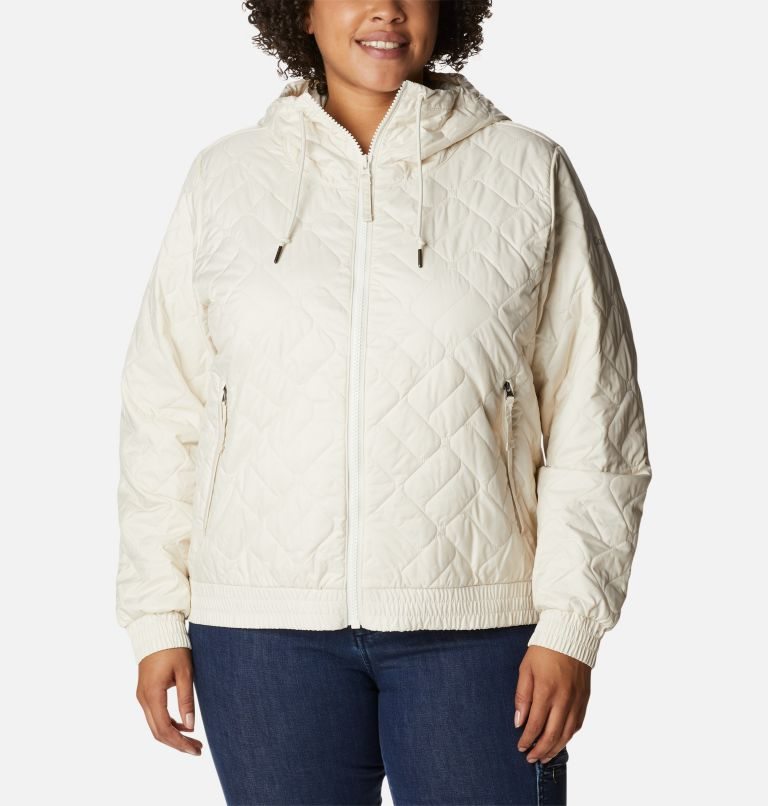 Columbia Sweet View Bomber Isolerte Jakker Dame Pisket Krem | Plus Size 65910K